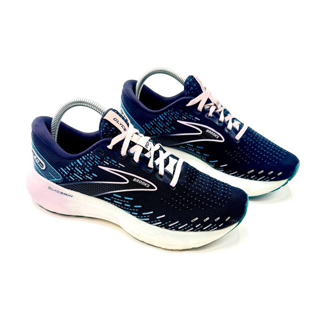 Brooks Women's Running Shoes - Navy with Light Pink